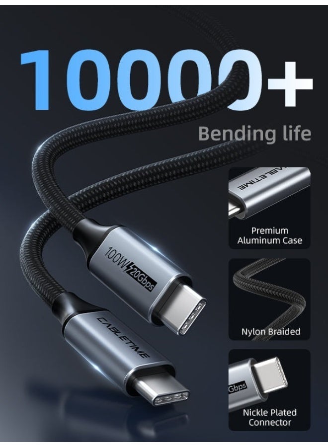 كابل تايم كابل USB 3.2 من الجيل الثاني من النوع C إلى النوع C - Image 2
